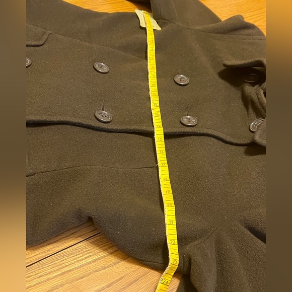 ‼️SOLD‼️ Esprit PEA COAT- Wool- Ladies Classic Chocolate Brown- XL w/ Scarf 🧣 - Picture 10 of 16